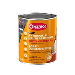 Rustol C.I.P primaire conditions extrêmes brun rouge 0.75L Owatrol