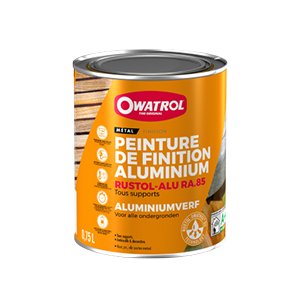 Rustol-Alu RA.85 primaire et finition aspect aluminium Owatrol
