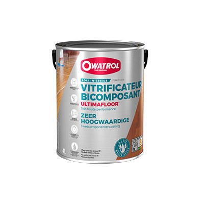 Vitrificateur bi composant très haute performance 4L satin Ultimafloor Owatrol