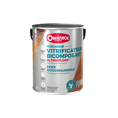 Vitrificateur bi composant très haute performance 4L satin Ultimafloor Owatrol