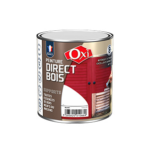 Peinture direct bois blanc cassé 0.5L Oxi