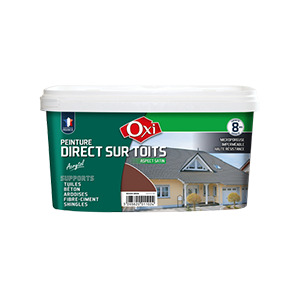 Peinture directe sur toits ocre rouge 2.5L Acrytol Oxi