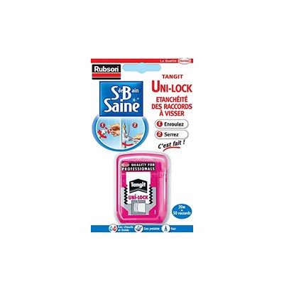 Etanchéité des raccords à visser Tangit Uni-lock 20m Rubson
