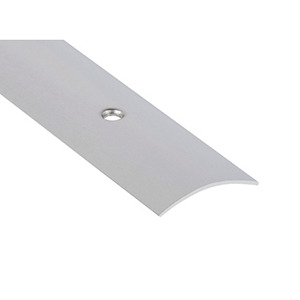 Seuil demi-bombé 35mm percé, inox, épaisseur 1mm, longueur 2,70m, Romus