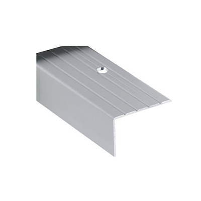 Nez de marche équerre 40 x 25mm percé alu incolore Romus