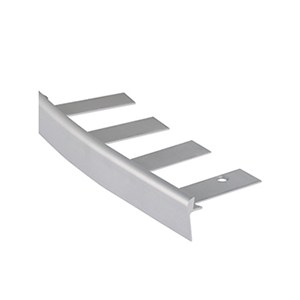 Nez de marche cintrable, alu incolore, hauteur 2.5mm, longueur 2.50m Romus