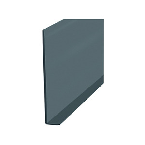 Plinthe PVC souple à talon, noir, Romus