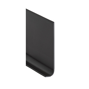 Plinthe PVC souple à gorge, noir, Romus