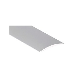 Seuil demi-bombé 40mm adhésif, alu incolore, longueur 2.70m, Romus