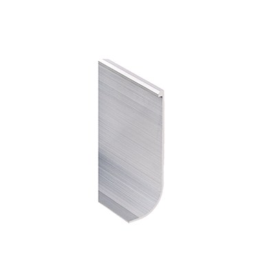 Remontée plinthe aluminium 100 x 4 mm Romus