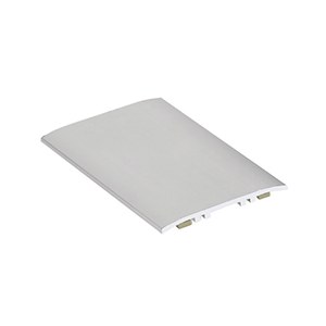 Couvre joint de sol alu bords droits 80 mm, 2 côtés adhésifs, Romus