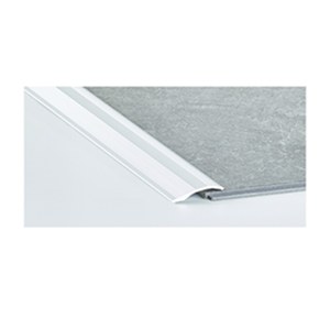 Seuil multi-niveaux adhésif, alu incolore, longueur 1m, Romus