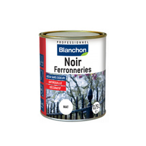 Noir ferronneries aspect mat Blanchon