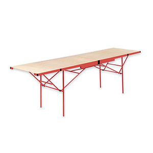 Table à tapisser aluminium Théard 3 x 0,75 mètre