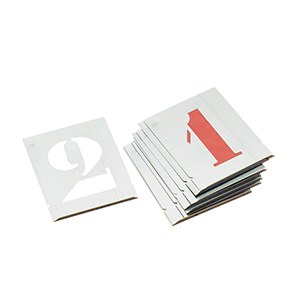 Pochoir chiffres métal mince 30 mm L'Outil Parfait