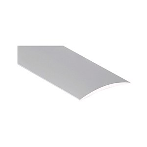 Seuil demi-bombé 40mm percé, alu incolore, épaisseur 2.4mm, longueur 2.70m, Romus