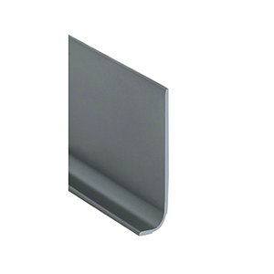 Plinthe PVC souple à gorge, gris, Romus