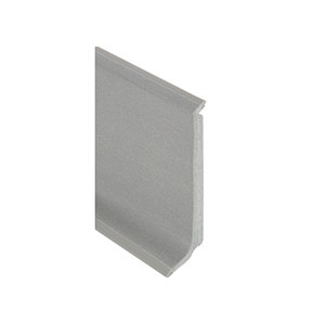 Plinthe PVC semi-rigide Romuflex 60 mm, gris moyen galet, Romus