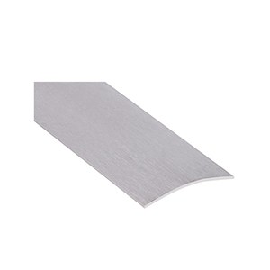 Seuil demi-bombé 40mm adhésif, inox brossé, longueur 2.70m, Romus
