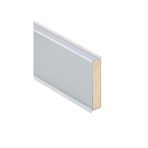 Plinthe PP Ame bois, alu silver, hauteur 60mm, Romus