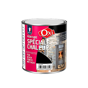 Peinture spéciale chaleur noir mat 125ml Oxi