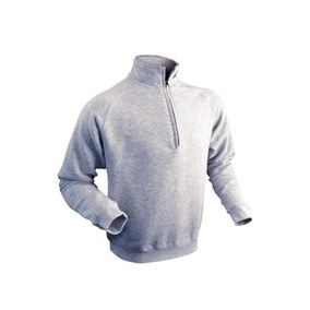 Sweat col zippé gris Vepro