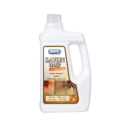 Savon noir à l'huile de lin 1L Onyx