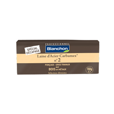 Laine d'acier N°2 spéciale gros travaux 150g Blanchon