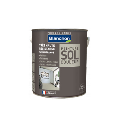 Peinture Sol couleur gris clair 0.5L Blanchon