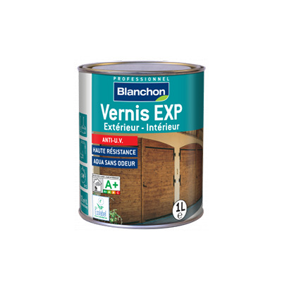 Vernis EXP satiné chêne foncé 1L Blanchon