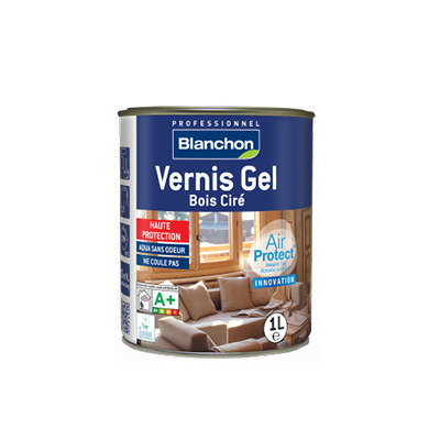 Vernis gel bois ciré incolore 2.5L Blanchon