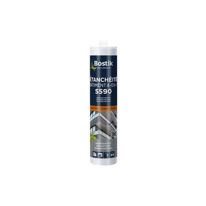 Mastic S590 Etanchéité bâtiment 4 en 1 300 mL Bostik
