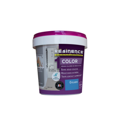 Résine colorée de rénovation blanc cendre Résipro