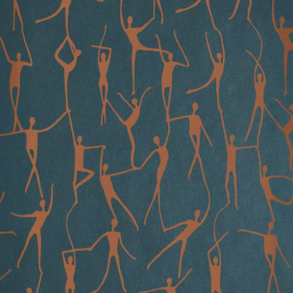 Alberto cuivre Collection Iconic Papier peint Casadeco