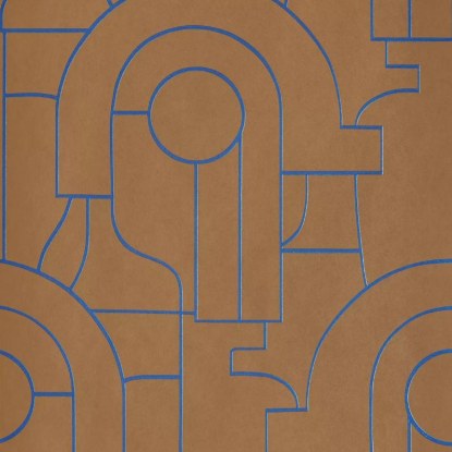 Arty bleu indigo Collection Iconic Papier peint Casadeco