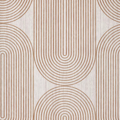 Bois cerclé Marron et beige grisé Papier peint Lutèce Collection Reality