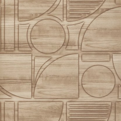 Bois gravure 3D Beige Papier peint Lutèce Collection Reality