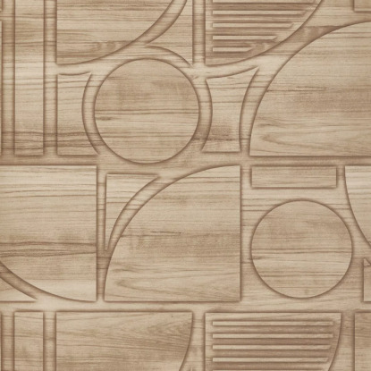 Bois gravure 3D Beige Papier peint Lutèce Collection Reality