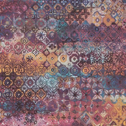 Mosaïque Orientale Rose prune Papier peint Lutèce Collection Reality 51220303