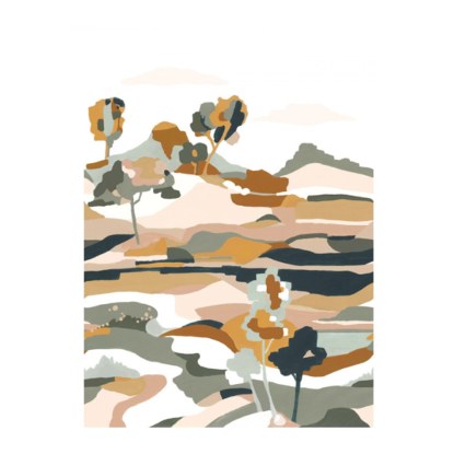 Le bassin céladon Collection L'île aux oiseaux Papier peint Casamance