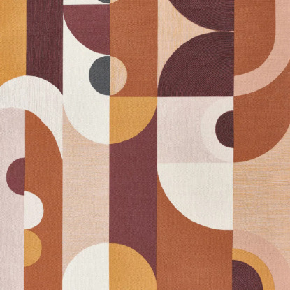 Vassily rose Collection Mouvements Papier peint Casamance