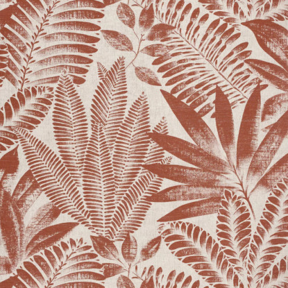 Aloes terracotta/grège Collection Karabane Papier peint Casamance