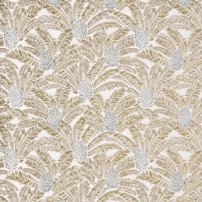 Palmeta blanc/doré Collection Orphée Papier peint Casamance