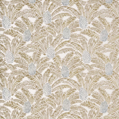 Palmeta blanc/doré Collection Orphée Papier peint Casamance
