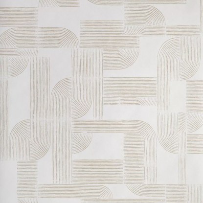 Hector blanc/doré Collection Square Jasmin Papier peint Casamance