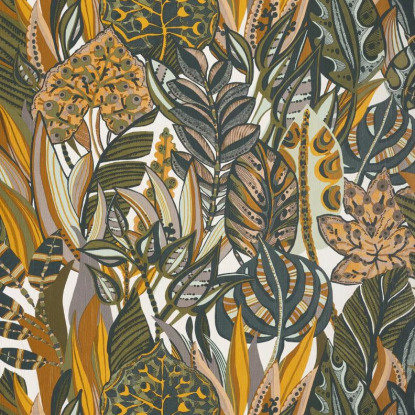 Desirade blanc kaki Collection Aventura Papier peint Casamance