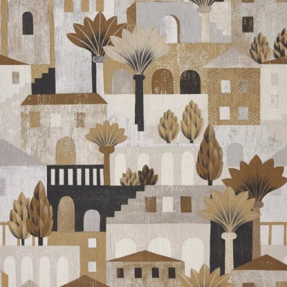 Monterosso sable mordore Collection Aventura Papier peint Casamance