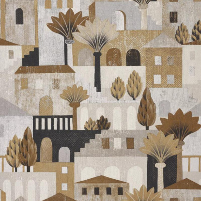 Monterosso sable mordore Collection Aventura Papier peint Casamance