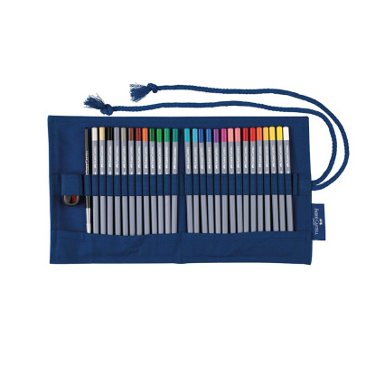 Trousse tissu 27 crayons Faber-Castell