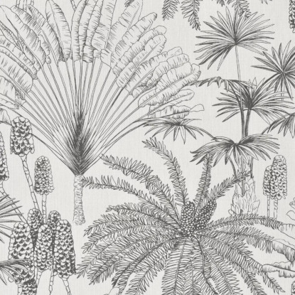 Paradisia blanc noir Collection Moonlight 2 Papier peint Caselio